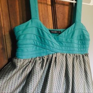 Turquoise Semi-Formal Baby Doll Dress